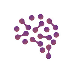 WebBrain Logo silhouette design vector template. Think idea concept. Brainstorm power thinking brain Logotype icon Logo.