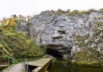 Planinsko polje is a most typical karst polje in Dinaric karst, Slovenia. After the heavy rain, the area is flooded and it becomes intermittent lake.