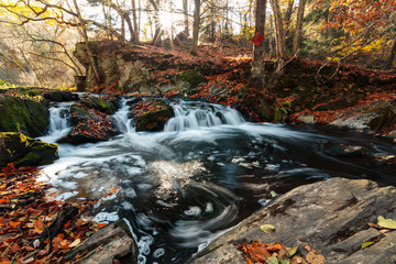 Selketal Wasserfall im Herbst