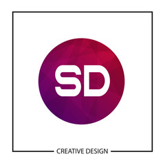 Initial Letter SD Logo Template Design Vector Illustration