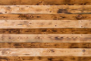 Naklejka premium Brown wood plank wall texture background 