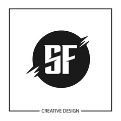 Initial Letter SF Logo Template Design Vector Illustration