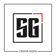 Initial Letter SG Logo Template Design Vector Illustration