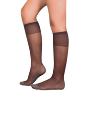 brown high knee socks