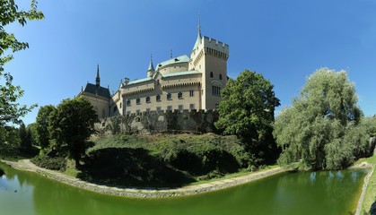 Fototapeta na wymiar romantic Bojnice castle in the western part of Slovakia