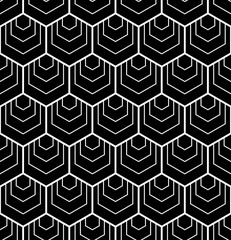 Seamless hexagons pattern.