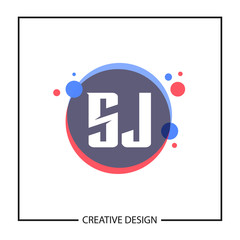 Initial Letter SJ Logo Template Design Vector Illustration