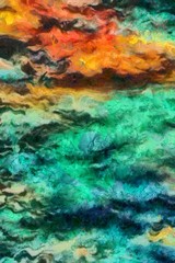 Original grunge texture background. Abstract dirty design pattern. Retro vintage style strokes on canvas. Close up part of painting with textured details.