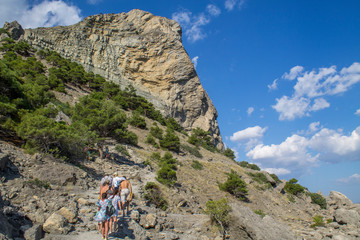 Fototapeta premium Sudak, Crimea, Golitsyn Trail, Novyy Svet