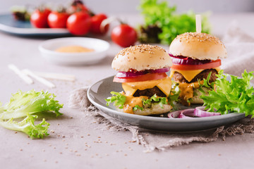 Leckere vegetarische Burger