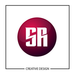 Initial Letter SR Logo Template Design Vector Illustration