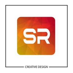 Initial Letter SR Logo Template Design Vector Illustration