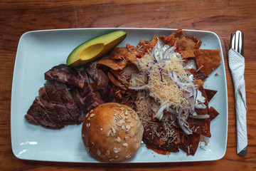 Chilaquiles comida mexicana