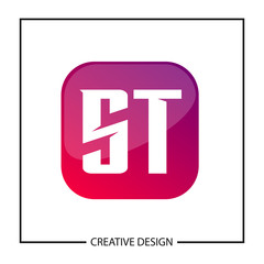 Initial Letter ST Logo Template Design Vector Illustration