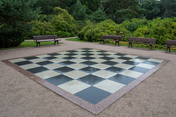 outdoor chessboard