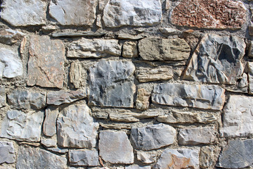 Stone brick wall detail background 