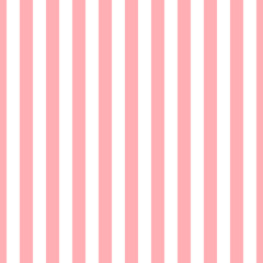 Motif à rayures verticales vectorielle continue rose et blanc. Conception pour papier peint, tissu, textile. Contexte simple
