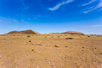 Namibia beautiful landscape during winter