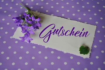 Gutschein - obrazy, fototapety, plakaty