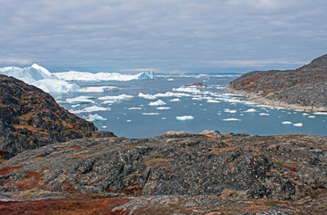 Looking out to the Ocean at the Icefjord
