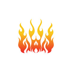 Fire logo design vector template