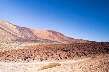 Fototapeta na wymiar valcanic hills in Teide national park, Tenerife Island