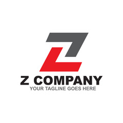 z letter logo design vector template