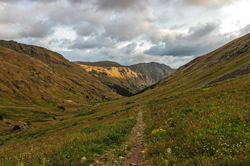 American Basin, Headed up Handies Peak, Colorado Rocky Mountains