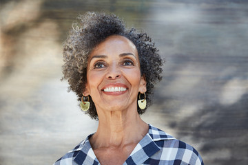 Closeup portrait of African American Senior woman