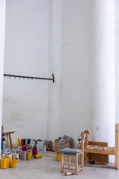 A room full of textiles