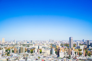 Fototapeta premium Tokyo cityscape on a sunny day