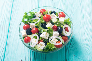 Fresh vegetables greek salad