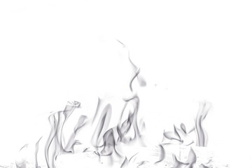 Abstract fire on white background