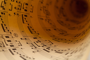 Rolled Sheet Music