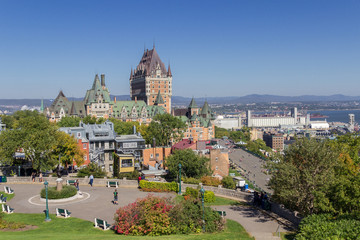 Fototapeta premium Zamek Frontenac w Quebecu (Kanada)