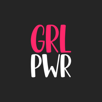 GRL PWR lettering
