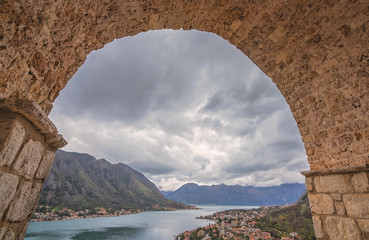 View of the Kotor Bay and Old Town