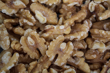 Walnut kernels background