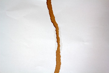 White Paper ripped in half
