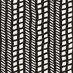 7337976 Simple ink geometric pattern. Monochrome black and white strokes background. Hand drawn texture for your design