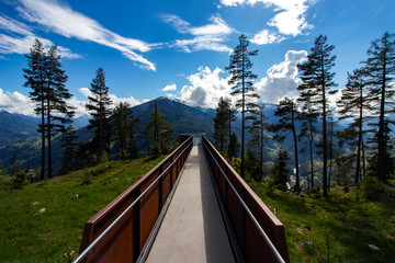Wolken, Alpen, Landschaft, Österreich, Berge, Gebirge, Pillerhöhe, Fließ, Aussichtsplattform,...