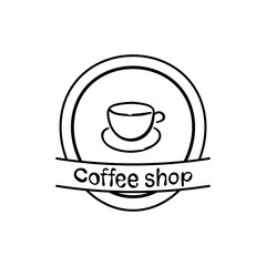 Cup of coffee icon vector illustration on white background