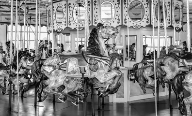 Vintage carousel merry-go-round