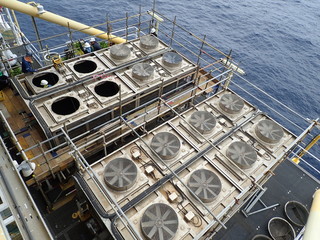 HVAC Air condensing coil unit repair