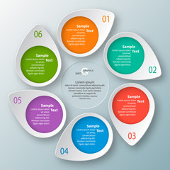 Abstract 3D Paper Infographics. Business template .Vector illustration