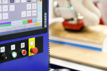 woodworking equipment with CNC control panel