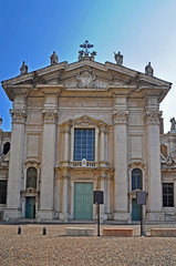 Fototapeta na wymiar Italy, Mantua, Saint Peter apostle cathedral in Sordello square.