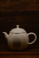 The ceramic teapot