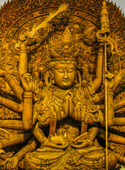 Statue of Chinese traditional deities