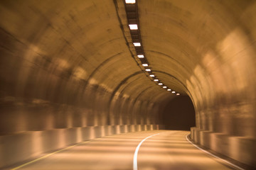 Tunnel on road